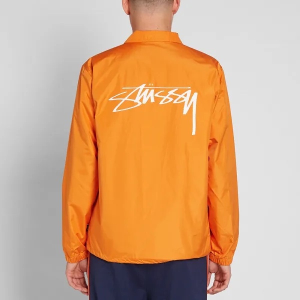 Stussy spring coach jacket color orange